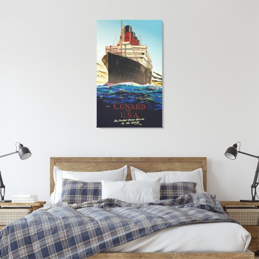  LUCHTVAARTMAATSCHAPPIJ CANVAS AFDRUK (Insitu (Slaapkamer))