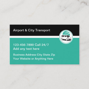 Luchtvaartmaatschappij En Stads Taxi Transport Zak Visitekaartje
