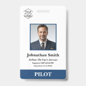 Luchtvaartmaatschappij Foto Security ID Logo Badge (Front)