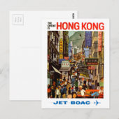  luchtvaartmaatschappij Hong Kong China Reis Briefkaart (Voorkant / Achterkant)