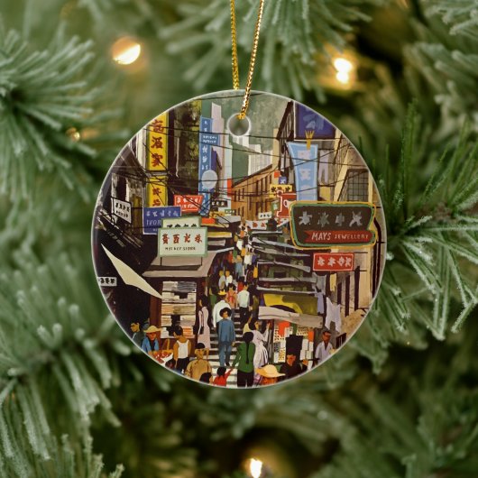  luchtvaartmaatschappij Hong Kong China Reis Keramisch Ornament (Boom)