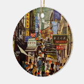  luchtvaartmaatschappij Hong Kong China Reis Keramisch Ornament (Links)
