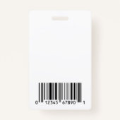 Luchtvaartmaatschappij Pilot Company Foto Security Badge (Achterkant)