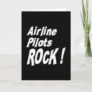 Luchtvaartmaatschappij Pilots Rock! Wenskaart Kaart