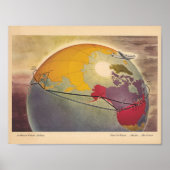  luchtvaartmaatschappij poster (Voorkant)