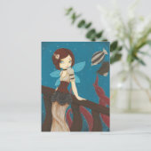 Luchtvaartmaatschappij van Sky - Steampunk Briefkaart (Staand voorkant)