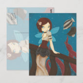 Luchtvaartmaatschappij van Sky - Steampunk Briefkaart (Voorkant / Achterkant)