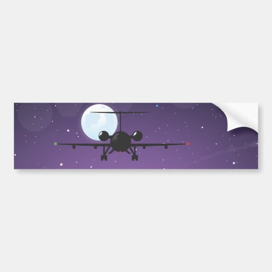 luchtvaartmaatschappij vertrek bumpersticker (Voorkant)