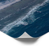 Luchtvaartmaatschappij Vleugel 17 boven Wake Islan Poster (Hoek)