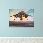 LUCHTVAARTMAATSCHAPPIJ VOOR VLIEGTUIG VAN VLIEGTUI CANVAS AFDRUK (Insitu (Houten vloer))