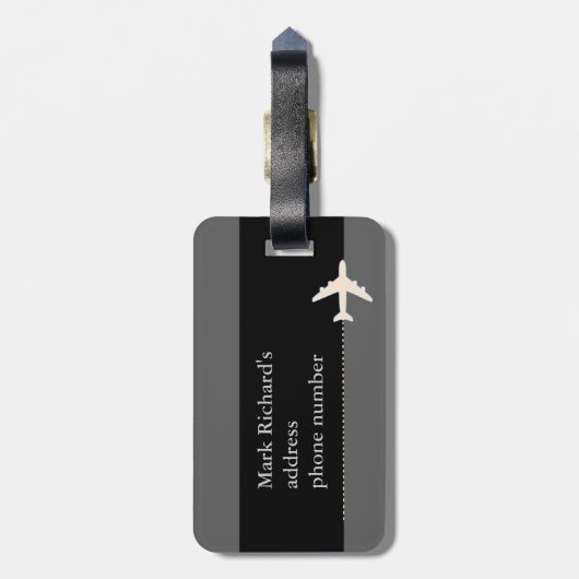 luchtvaartmaatschappijen bagagelabel (Achterkant verticaal)