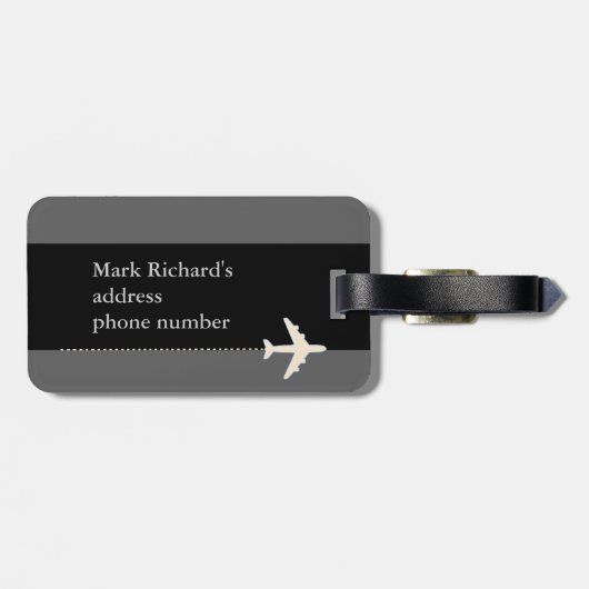 luchtvaartmaatschappijen bagagelabel (Achterkant horizontaal)