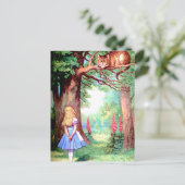 LUCHTVAARTMAATSCHAPPIJEN EN DE KATTING VAN CHESHIR BRIEFKAART (Staand voorkant)