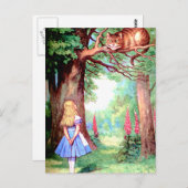 LUCHTVAARTMAATSCHAPPIJEN EN DE KATTING VAN CHESHIR BRIEFKAART (Voorkant / Achterkant)