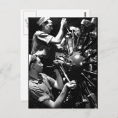 Luchtvaartmachinisten parten van het Navy_War-afbe Briefkaart (Voorkant / Achterkant)