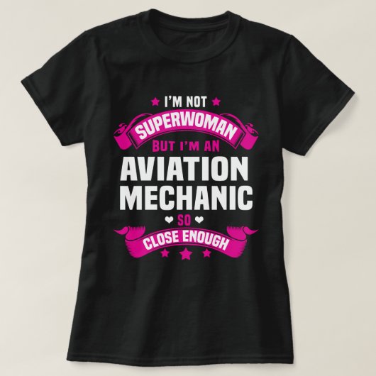 Luchtvaartmechanisme T-shirt (Design voorkant)