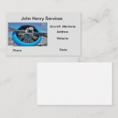 Luchtvaartmechanisme Visitekaartje (Voorkant / Achterkant)