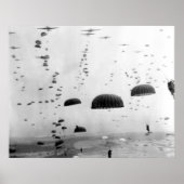 Luchtvaartmissie tijdens WW2-schildering Poster (Voorkant)