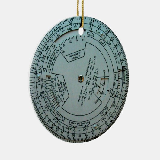 Luchtvaartnavigatiecomputer Keramisch Ornament (Rechts)