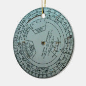 Luchtvaartnavigatiecomputer Keramisch Ornament (Links)