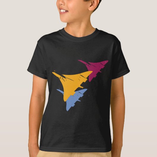Luchtvaartontwerp voor reconcorde Jet Airplane T-shirt (Voorkant)