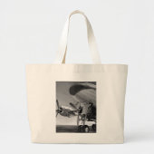 Luchtvaartpictogram Grote Tote Bag (Voorkant)