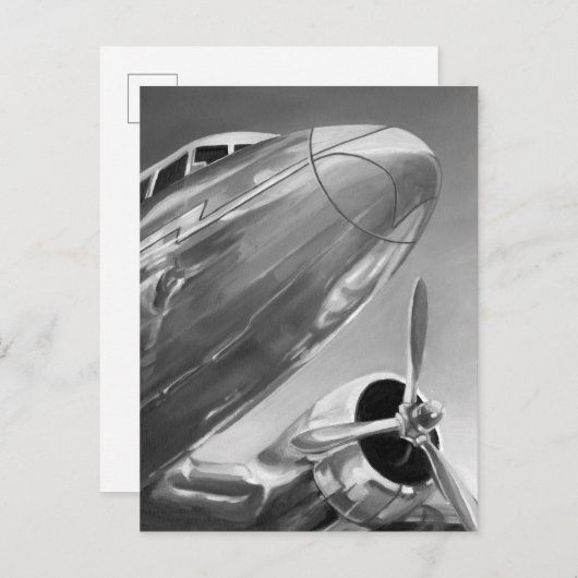 Luchtvaartpictogram: Up-Close-Uitzicht Briefkaart (Voorkant / Achterkant)