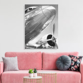 Luchtvaartpictogram: Up-Close-Uitzicht Canvas Afdruk (Insitu (Woonkamer))