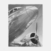 Luchtvaartpictogram: Up-Close-Uitzicht Fleece Deken (Voorkant)