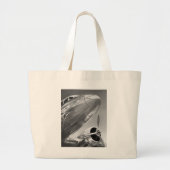 Luchtvaartpictogram: Up-Close-Uitzicht Grote Tote Bag (Voorkant)