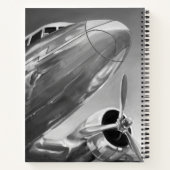 Luchtvaartpictogram: Up-Close-Uitzicht Notitieboek (Achterkant)