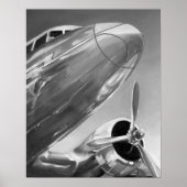 Luchtvaartpictogram: Up-Close-Uitzicht Poster (Voorkant)