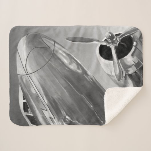 Luchtvaartpictogram: Up-Close-Uitzicht Sherpa Deken (Voorkant (horizontaal))