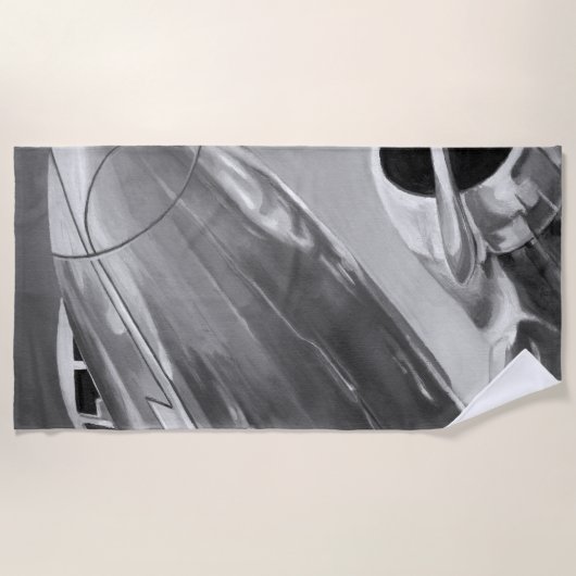 Luchtvaartpictogram: Up-Close-Uitzicht Strandlaken (Voorkant)