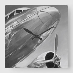 Luchtvaartpictogram: Up-Close-Uitzicht Vierkante Klok