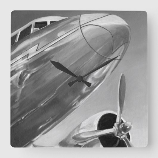 Luchtvaartpictogram: Up-Close-Uitzicht Vierkante Klok (Voorkant)