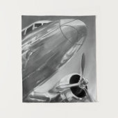 Luchtvaartpictogram: Up-Close-Uitzicht Wandkleed (Voorkant)