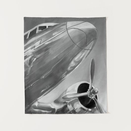 Luchtvaartpictogram: Up-Close-Uitzicht Wandkleed (Voorkant)