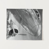 Luchtvaartpictogram: Up-Close-Uitzicht Wandkleed (Voorkant (horizontaal))