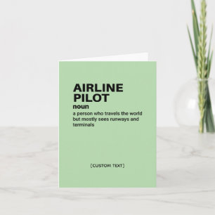 Luchtvaartpiloot Kaart - Funny Aviation Definition