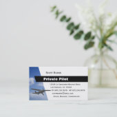 Luchtvaartpiloot Visitekaartje (Staand voorkant)