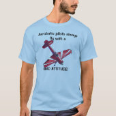 Luchtvaartpiloten vliegen altijd met een t-shirt (Voorkant)