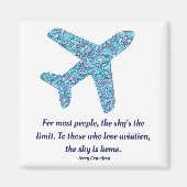 Luchtvaartquote vliegtuig Magnet (Voorkant)