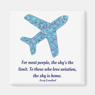 Luchtvaartquote vliegtuig Magnet