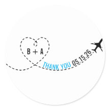 Luchtvaartroute Monogram Weddenschap Bedankt