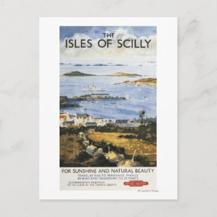 Luchtvaartscène van het Poster van de stad en de h Briefkaart