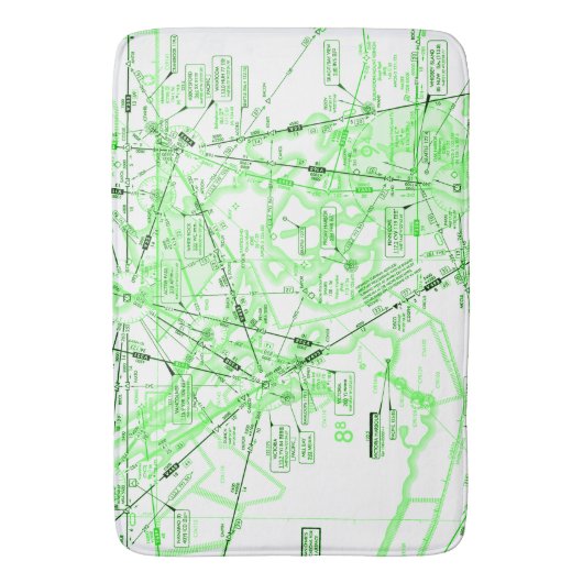 Luchtvaartschema Badmat (Voorkant Verticaal)