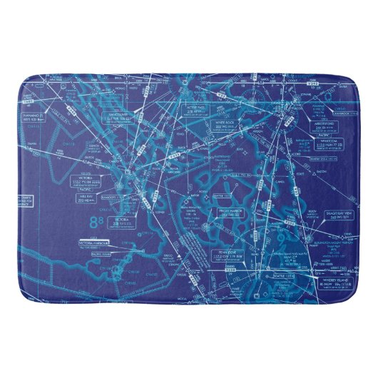 Luchtvaartschema Badmat (Voorkant)