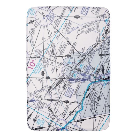 Luchtvaartschema Badmat (Voorkant Verticaal)