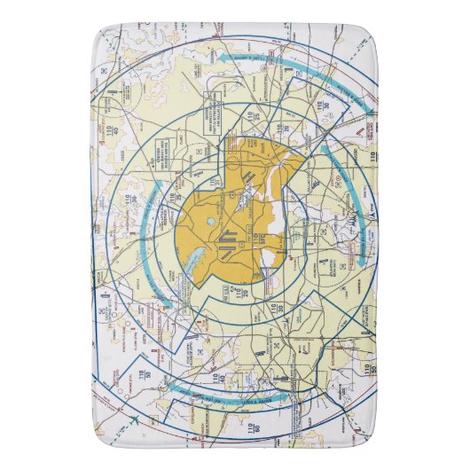 Luchtvaartschema Badmat (Voorkant Verticaal)